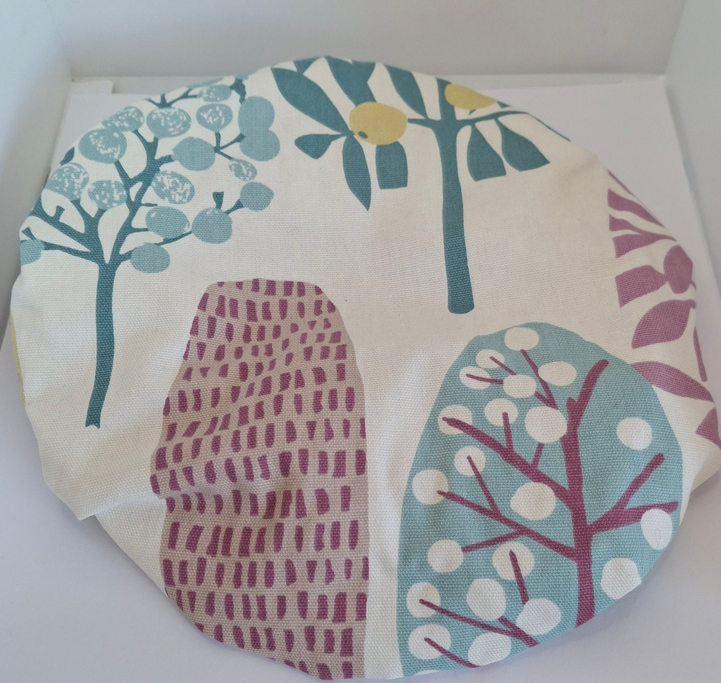 Shower Cap - Bright Trees - Purple Trim
