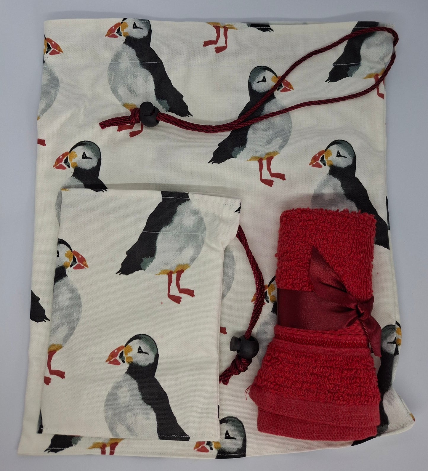 Puffin Shower Cap & Wash Bag Gift Set