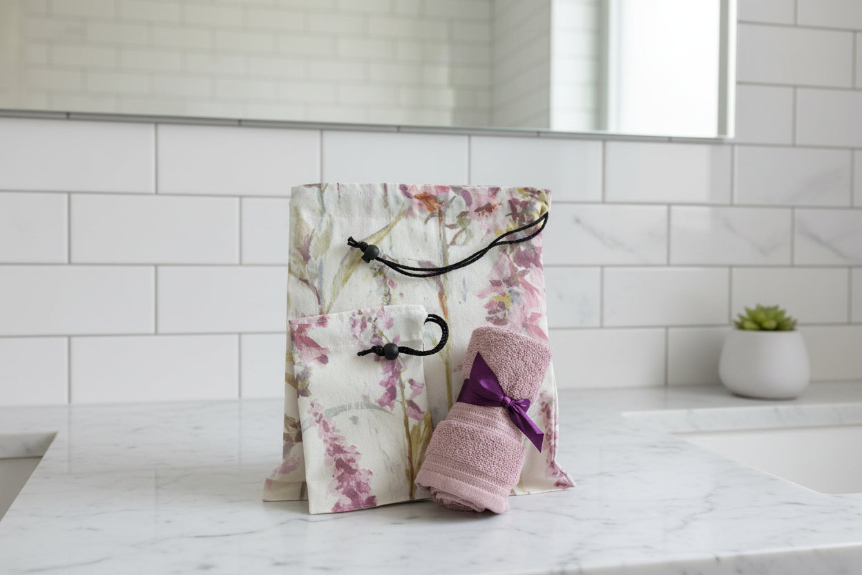 Wash Bag Set - Soft Floral