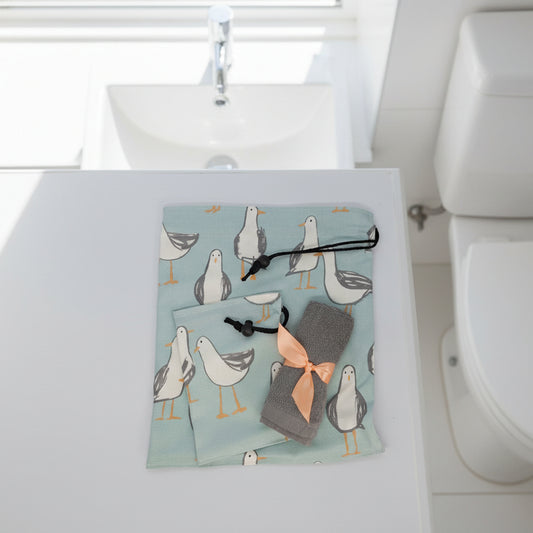 Wash Bag Set - Funky Seagulls