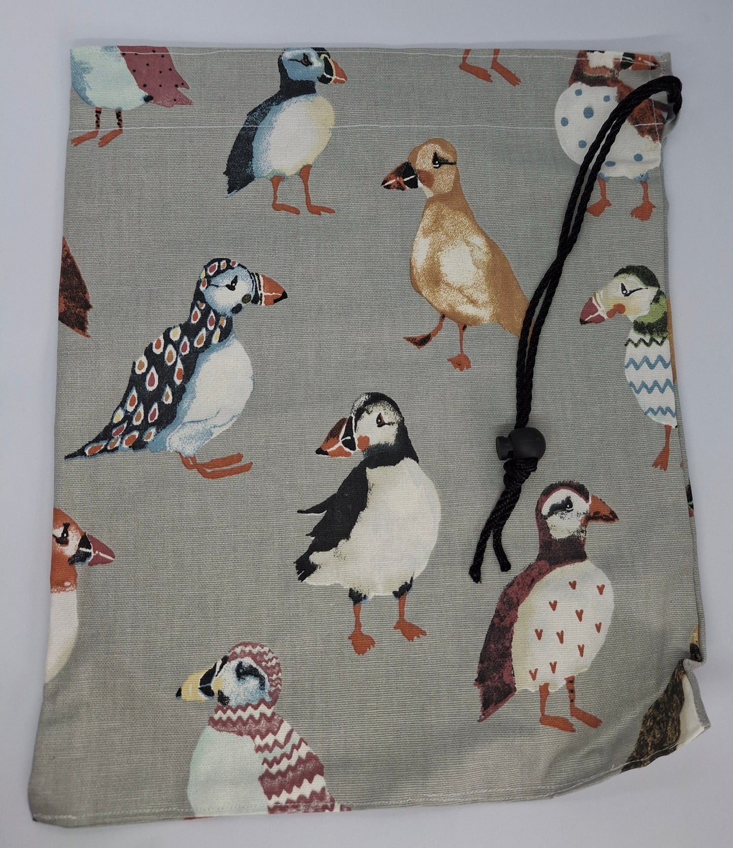 Wash Bag Set - Puffins -Grey