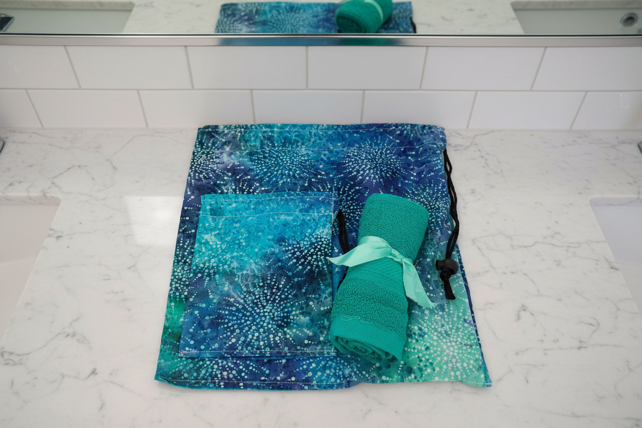 Wash Bag Set - Vivid Blues