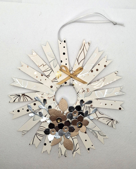 Silver and Gold Mini Wreath