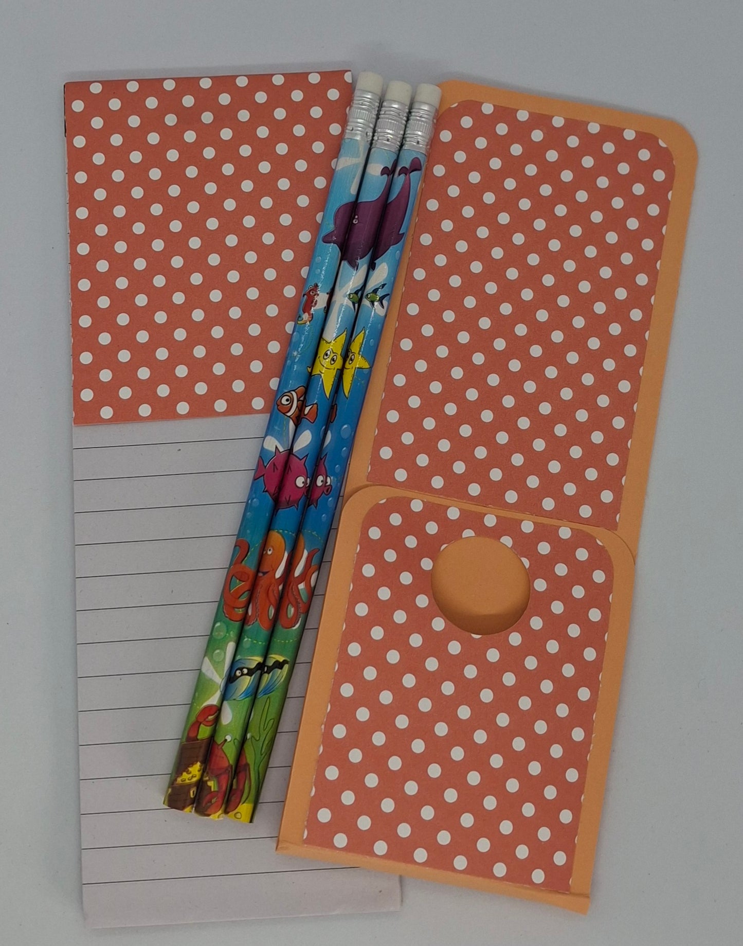 Notepad & Pencils Set- Choice of Designs