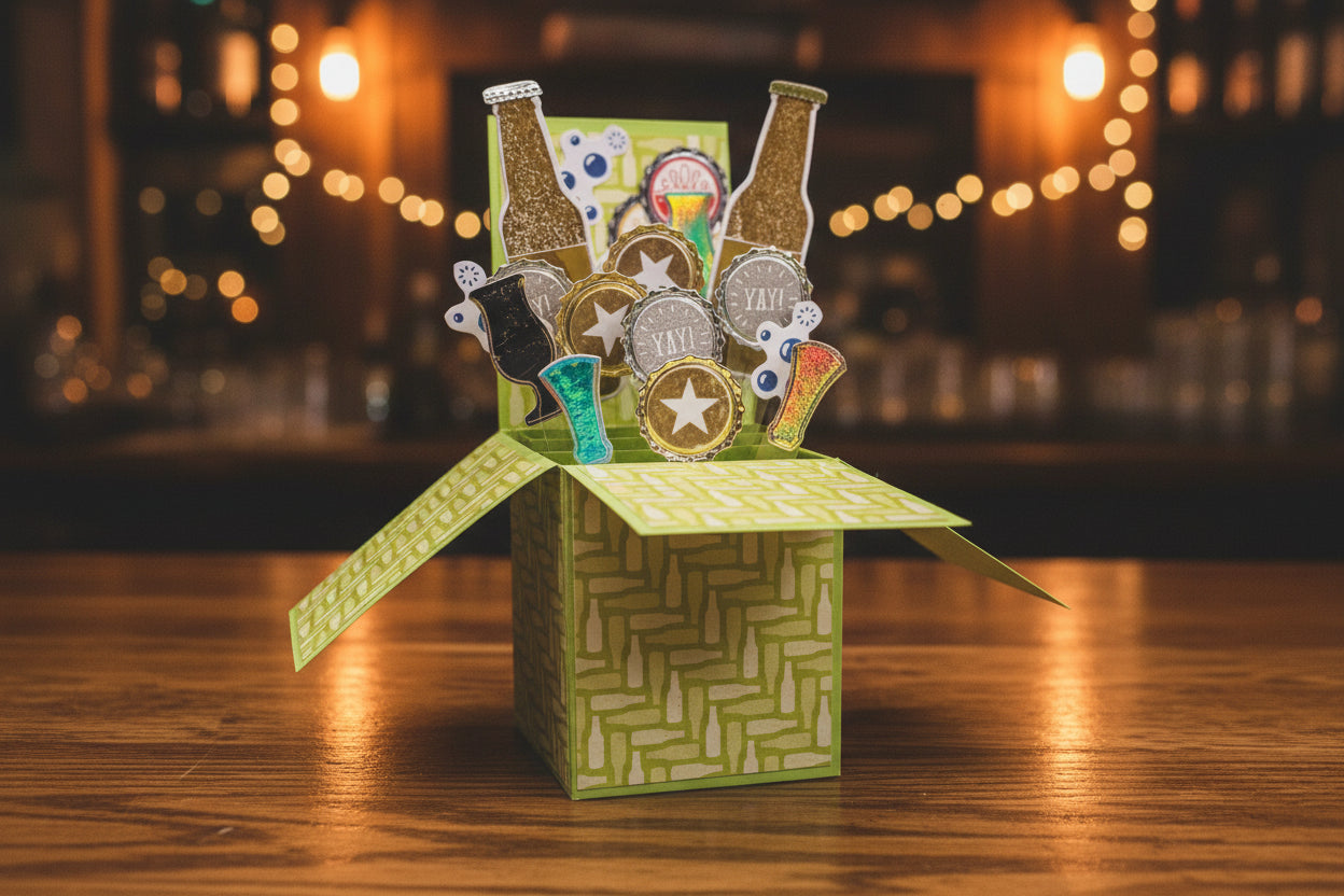 Pop-Up Celebration Card - Lime