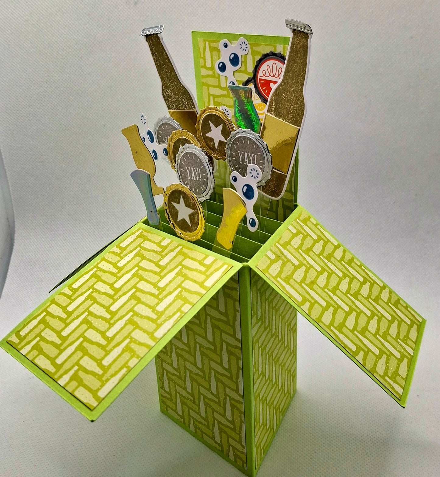 Pop-Up Celebration Card - Lime