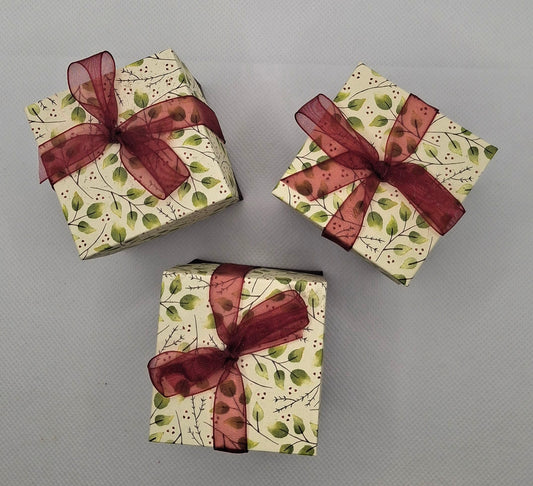 Small Square Lidded Boxes - Choice of Designs