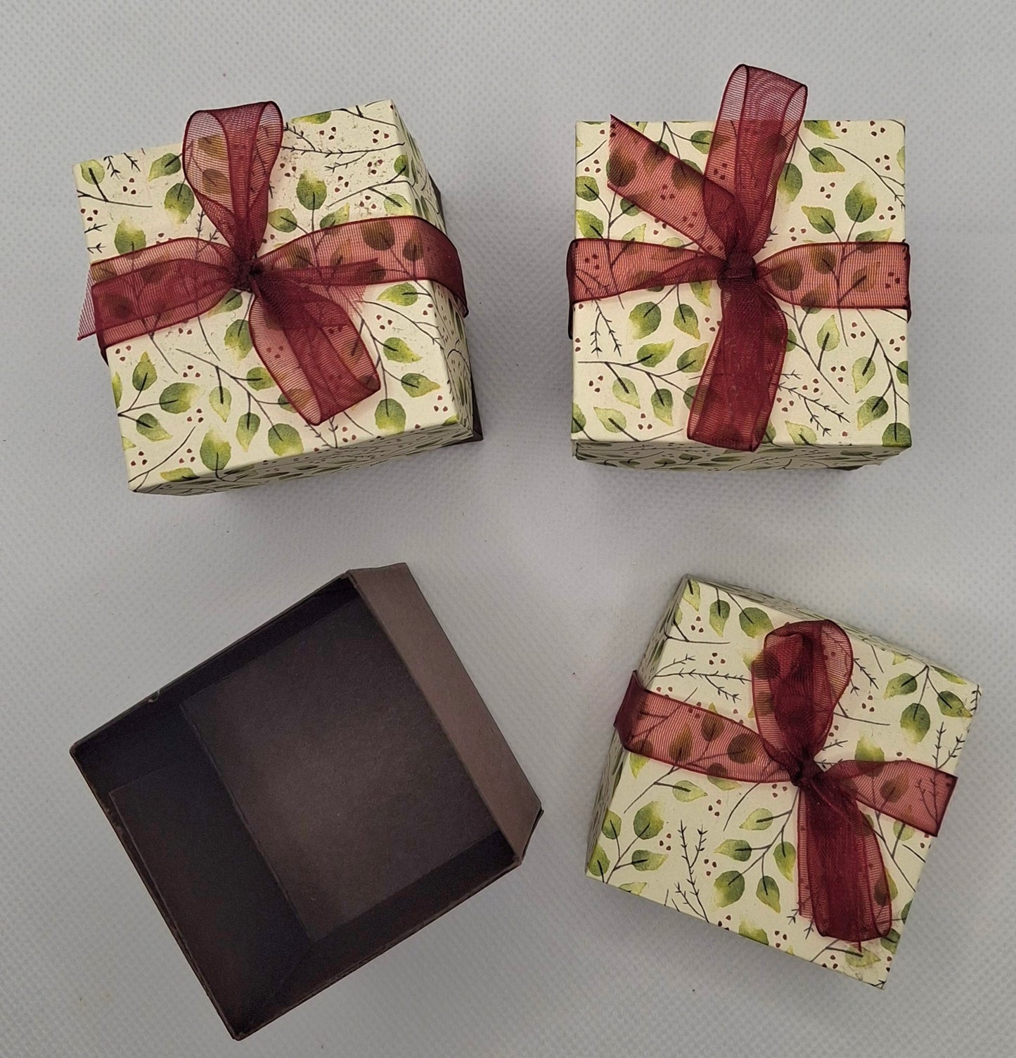 Small Square Lidded Boxes - Choice of Designs