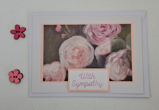 With Sympathy Card - Roses