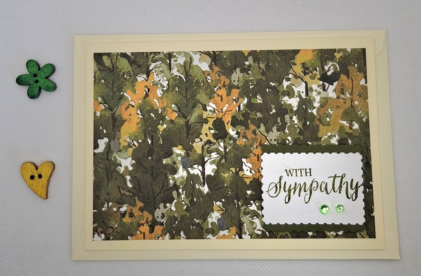 With Sympathy Card - Forest