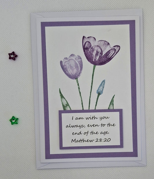 Bible Verse Card - Matthew 28:20