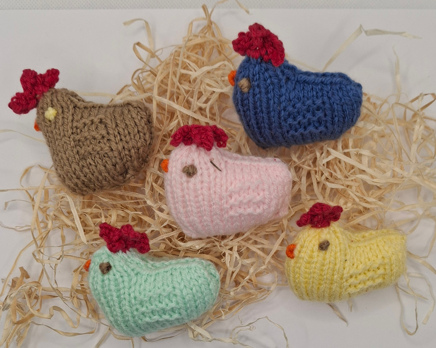 Knitted French Hens - Choice of 5 ladies!
