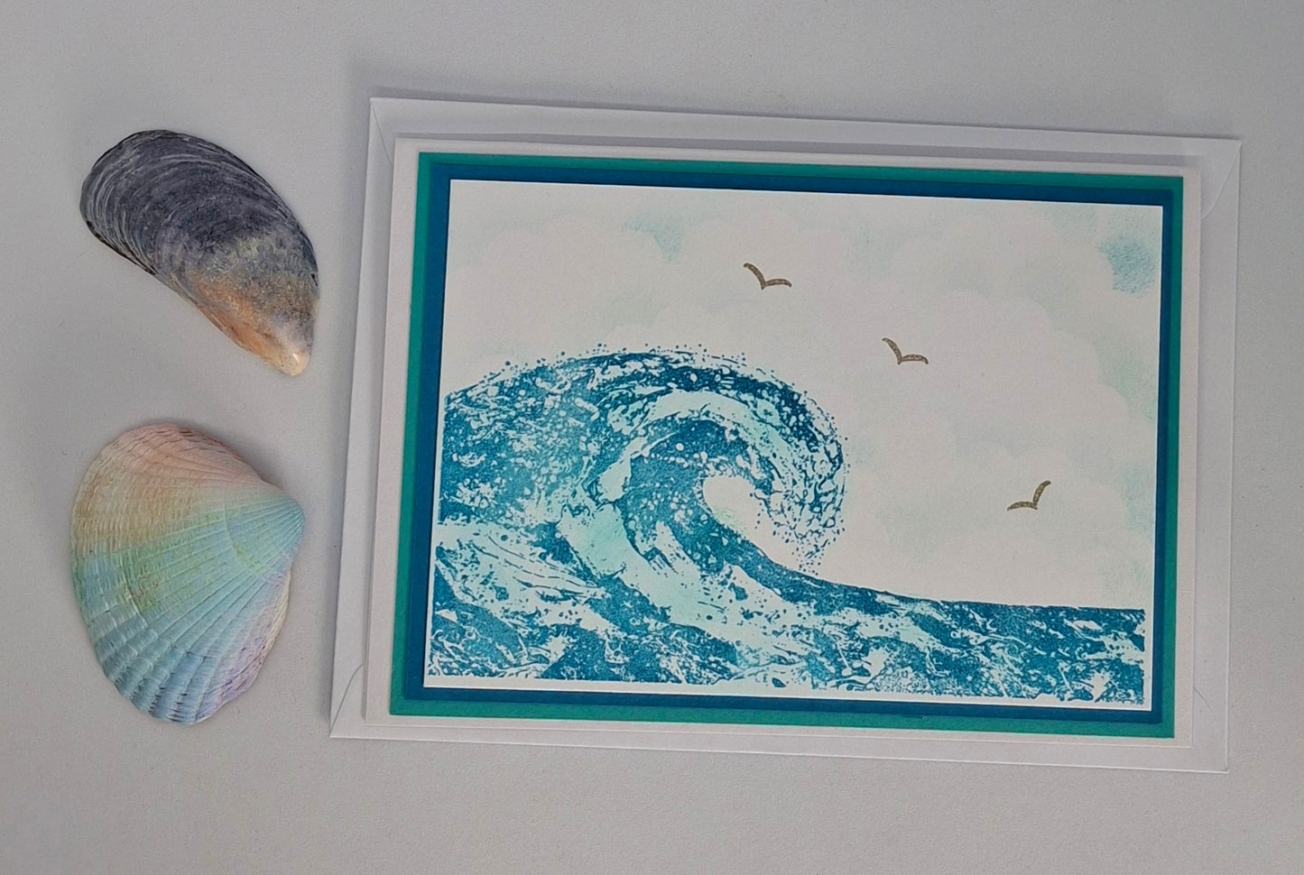 Handmade Orkney Ocean Scene Card