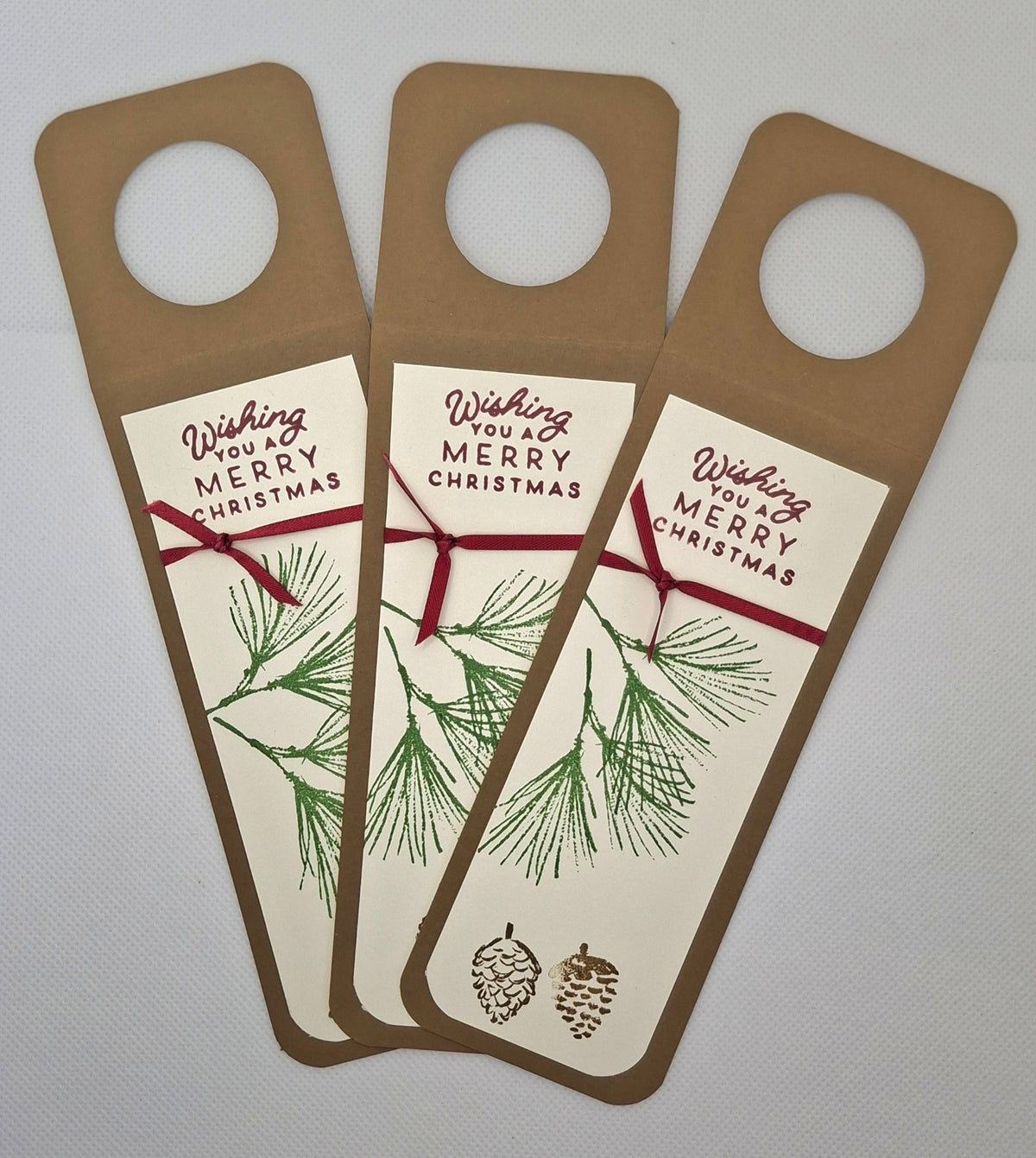 Christmas Wine Bottle Tags - Choice of 4 Designs