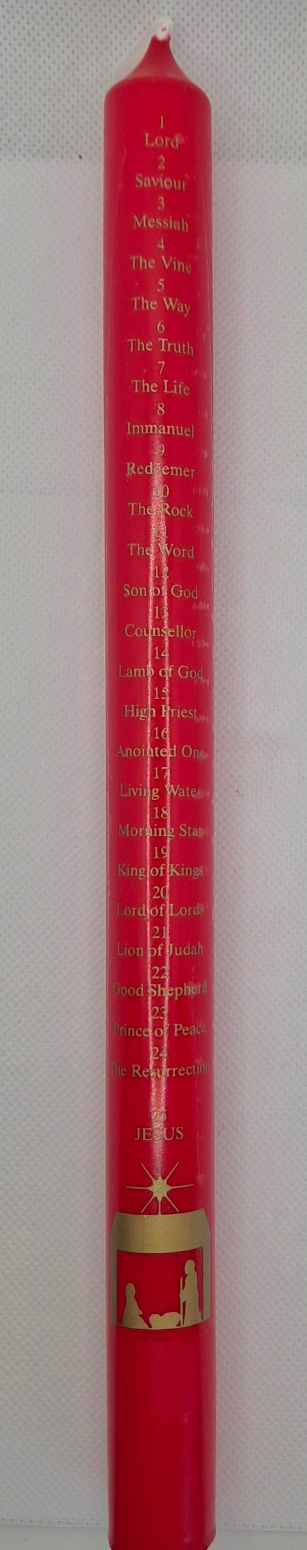 Names of Jesus Advent Candle
