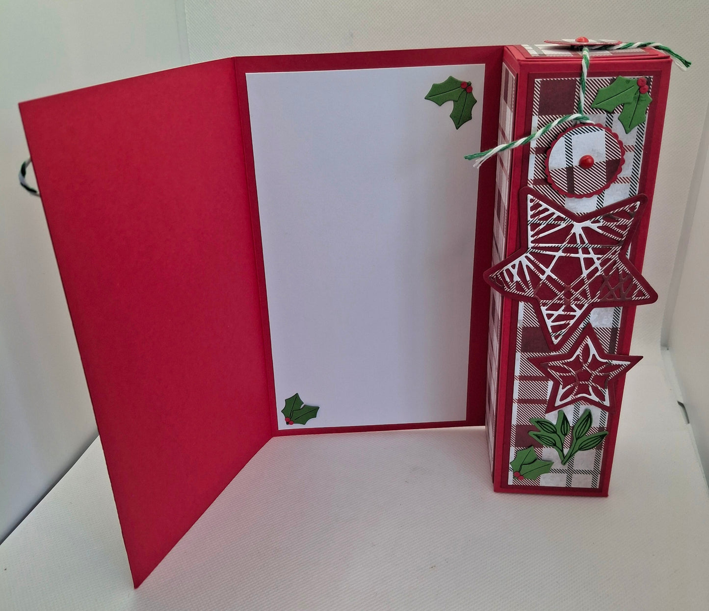 Merry Christmas Star Wine Bottle Gift Card