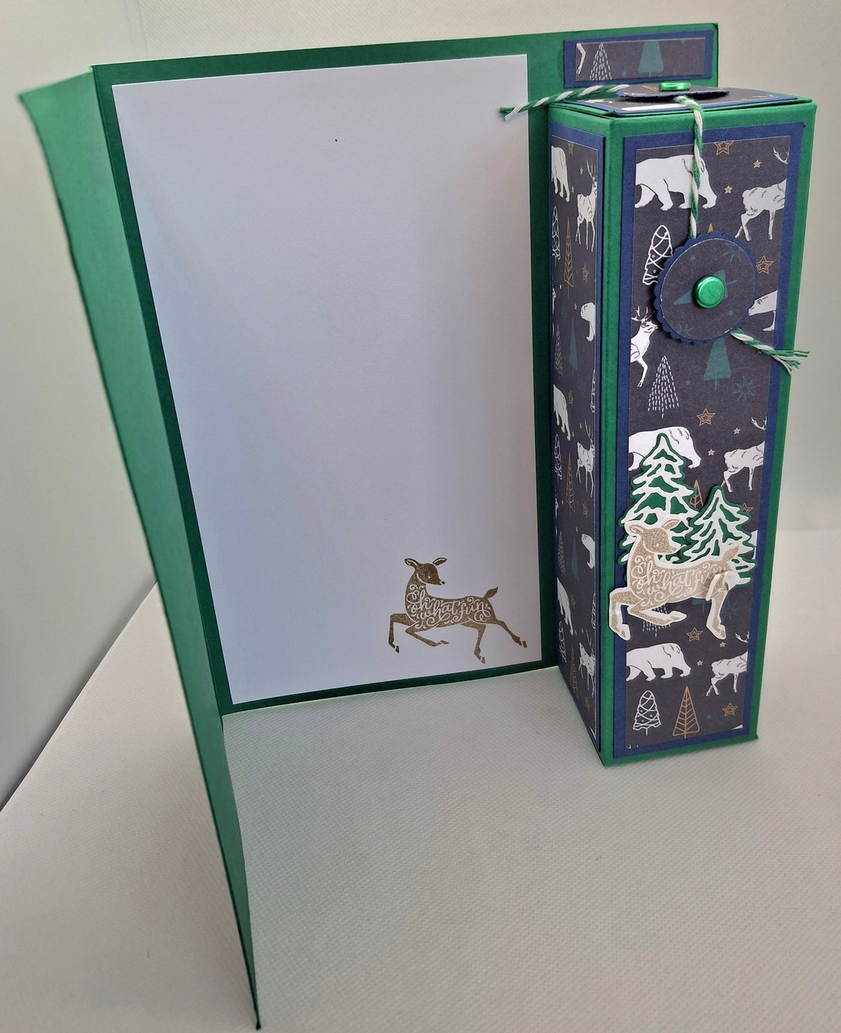 Woodland Animals Wine Bottle Gift Card
