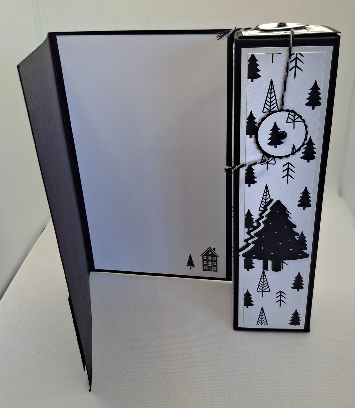 Snowy Village Wine Bottle Gift Card