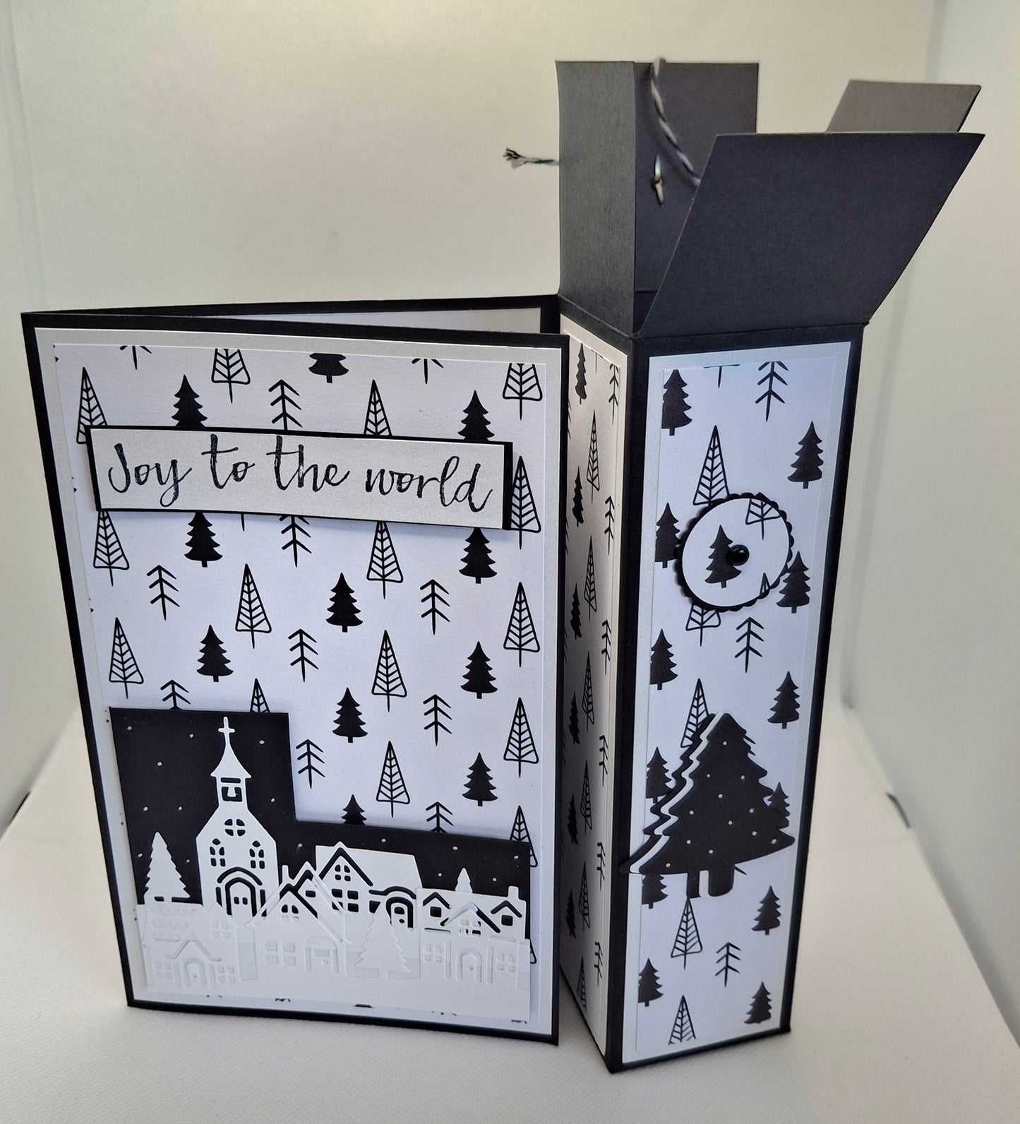 Snowy Village Wine Bottle Gift Card