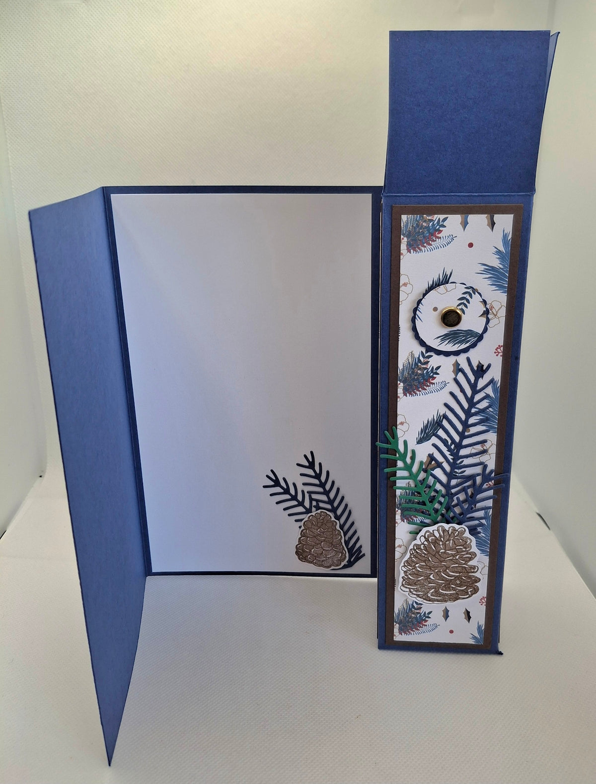 Very Merry Christmas Pine Cone Wine Bottle Gift Card