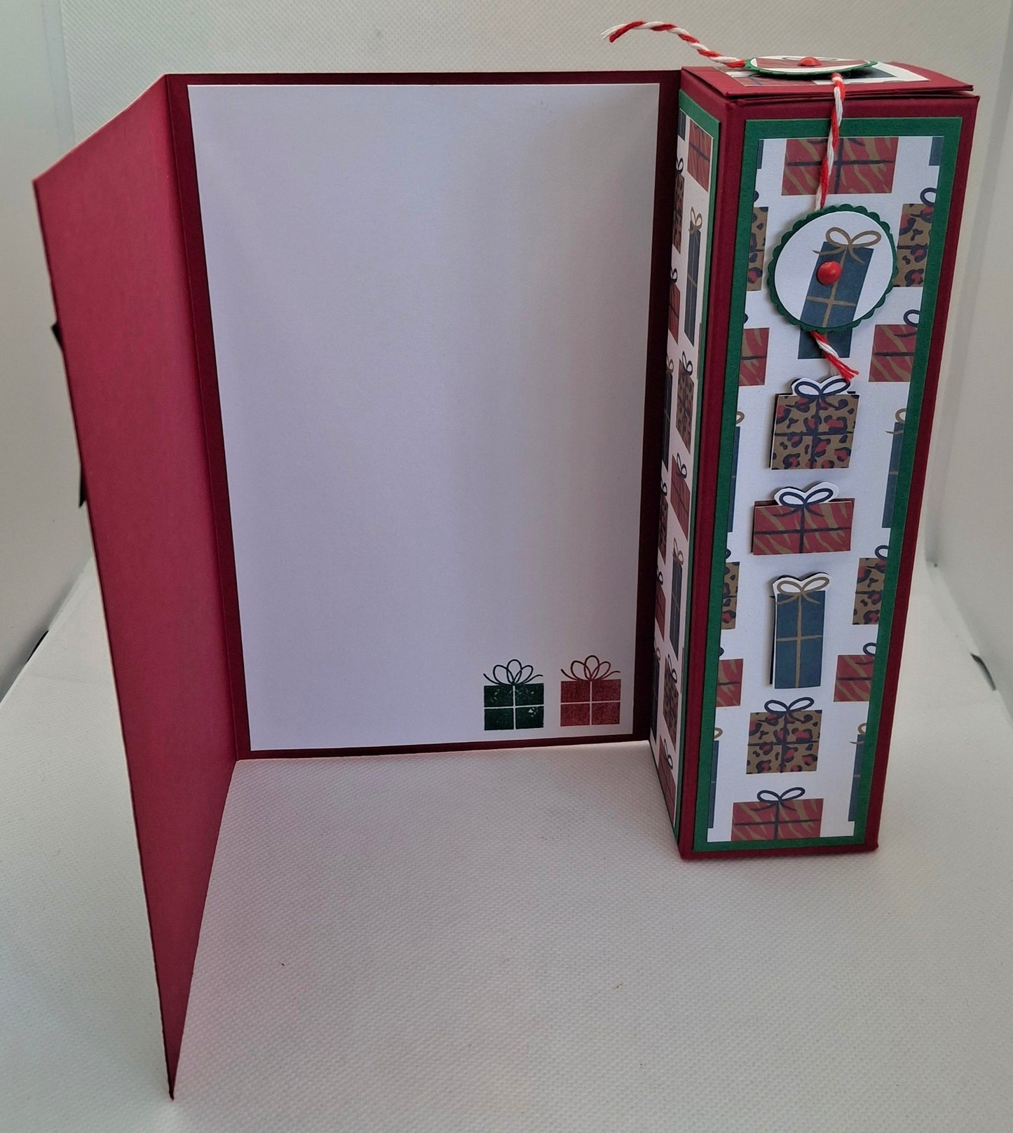 Christmas Gift Parcels Wine Bottle Gift Card