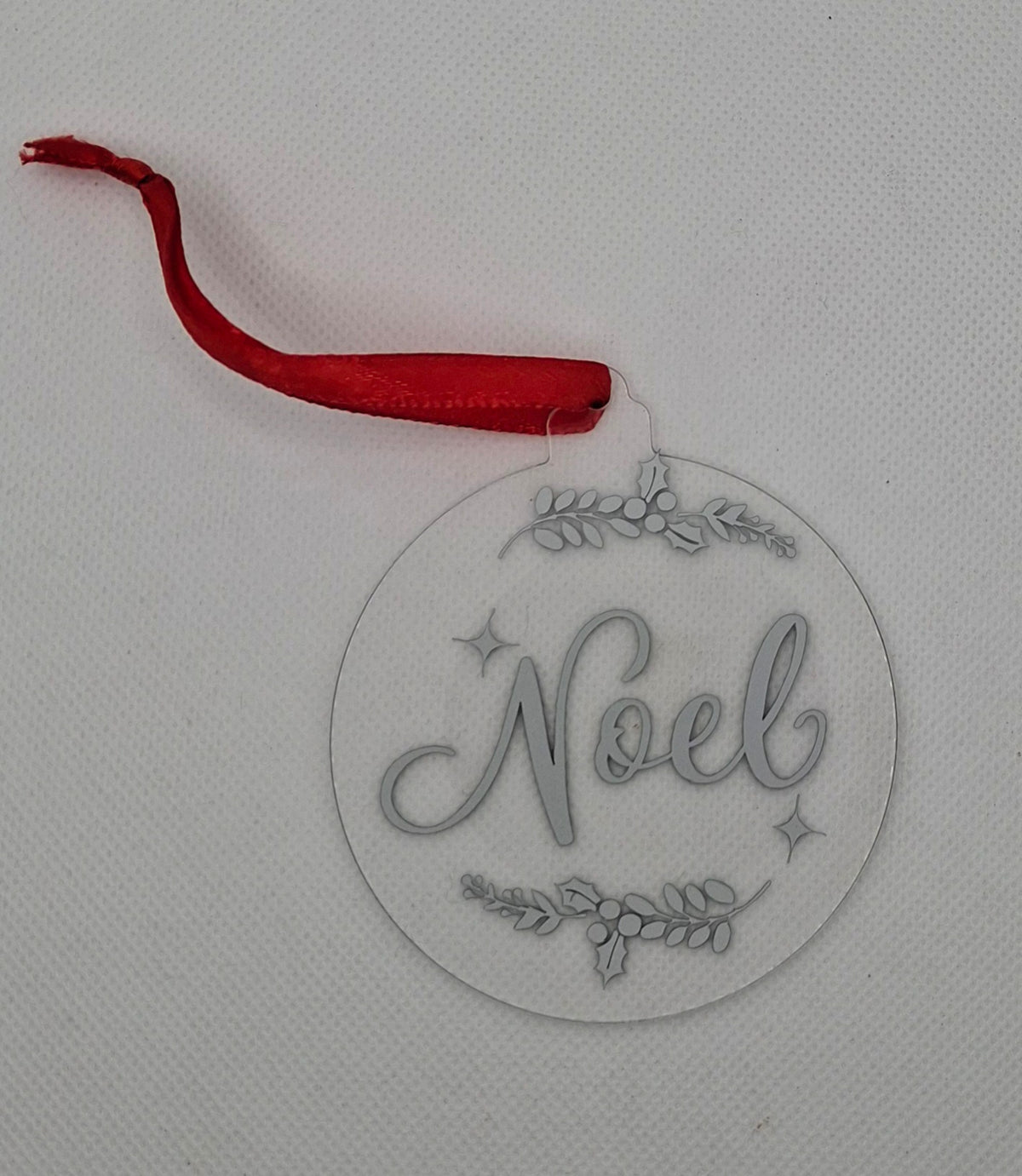 Noel Christmas Disc Decoration - Choice of 3 Colours