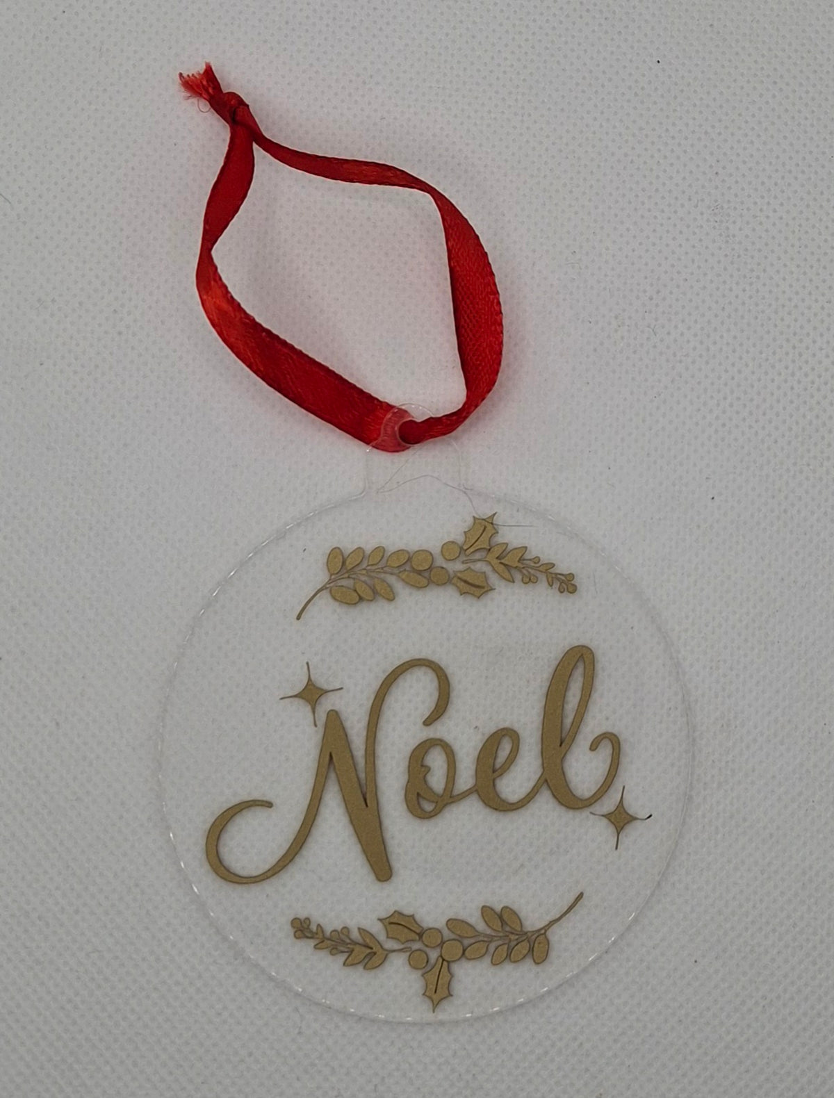 Noel Christmas Disc Decoration - Choice of 3 Colours