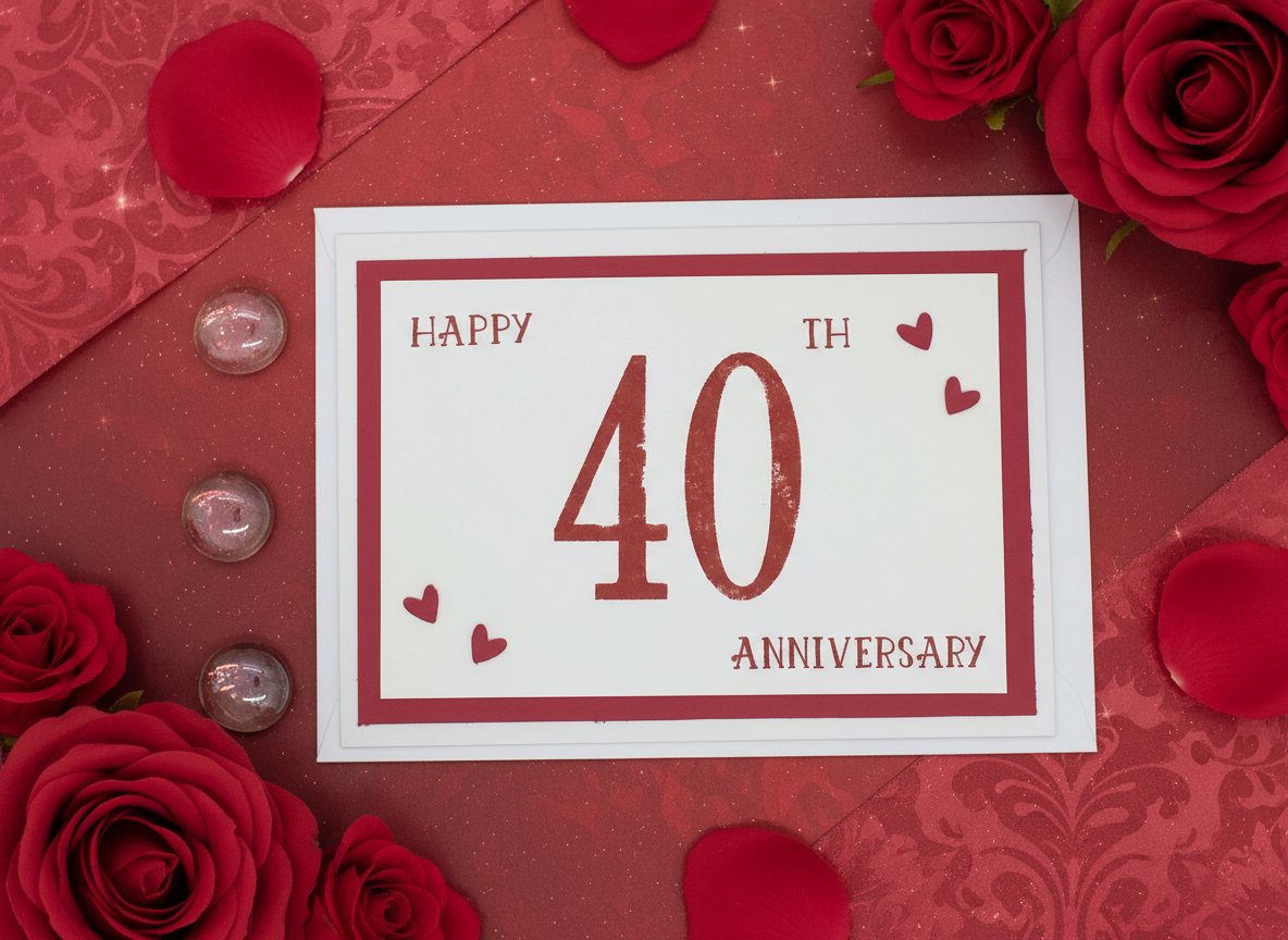 40th Anniversary Card