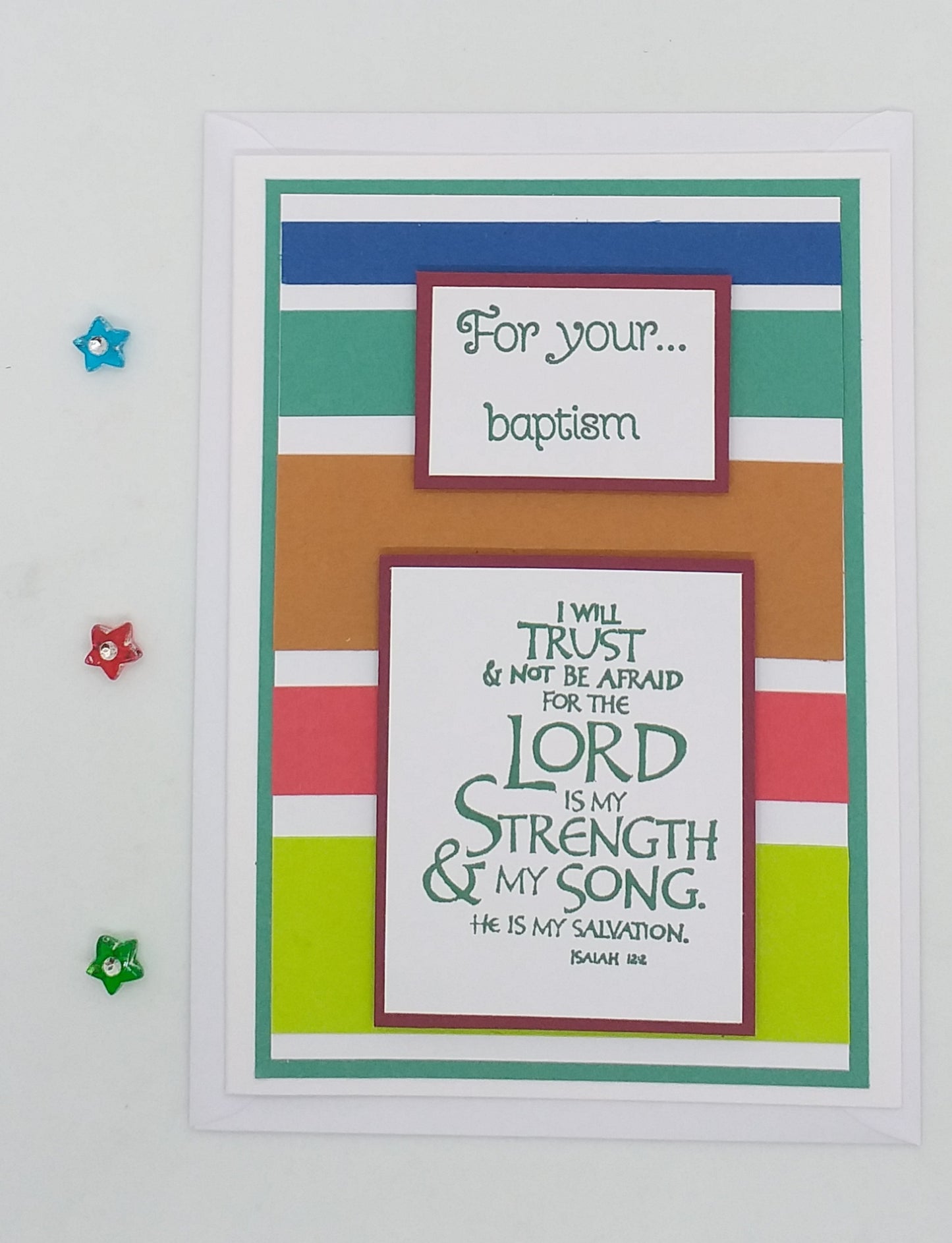 For your Baptism Card - Isaiah 12:2
