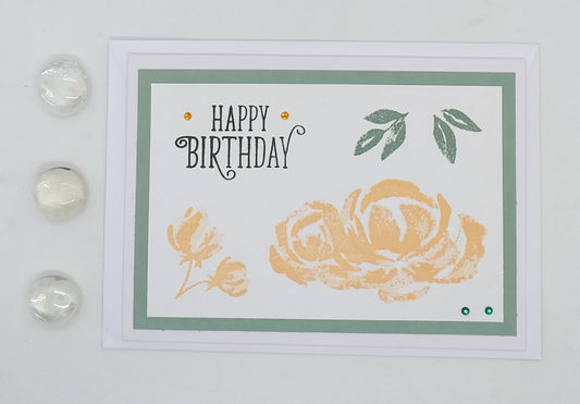 Happy Birthday Blossom Card - Choice of 4 Colours