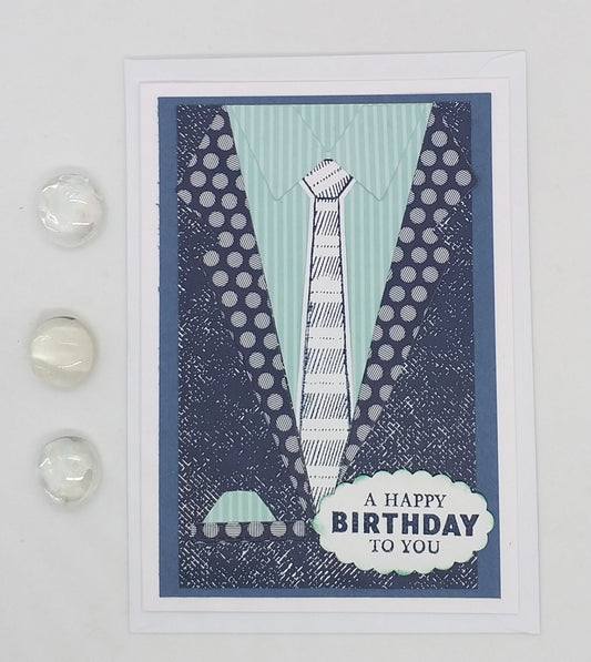 Happy Birthday Suit Card