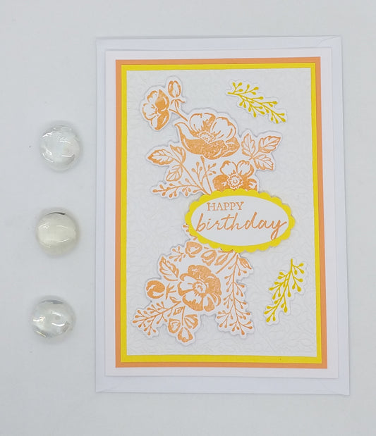 Happy Birthday Floral Card