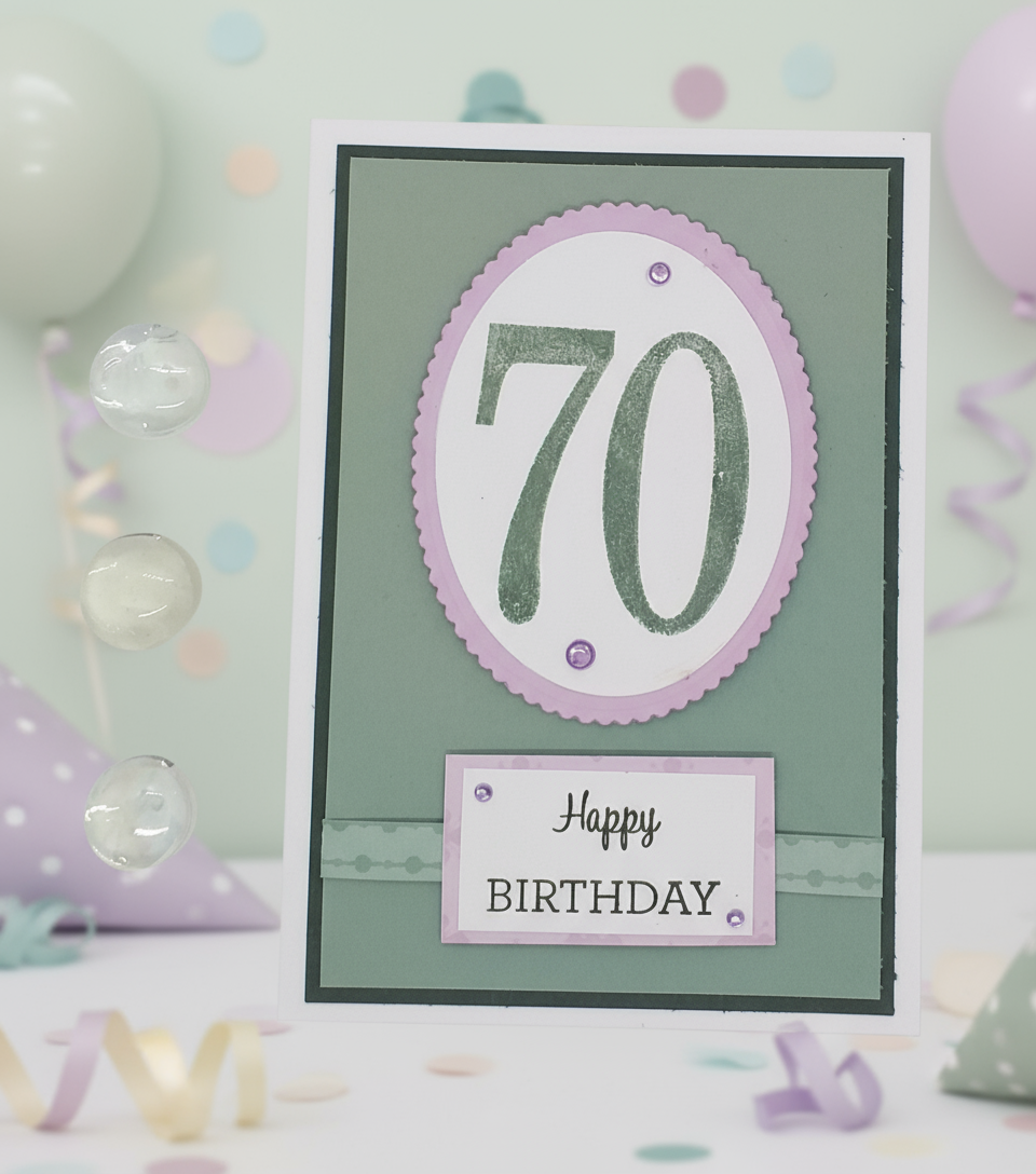 70th Birthday Card