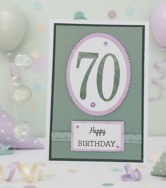 70th Birthday Card