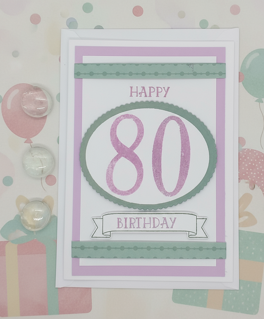 80th Birthday Card