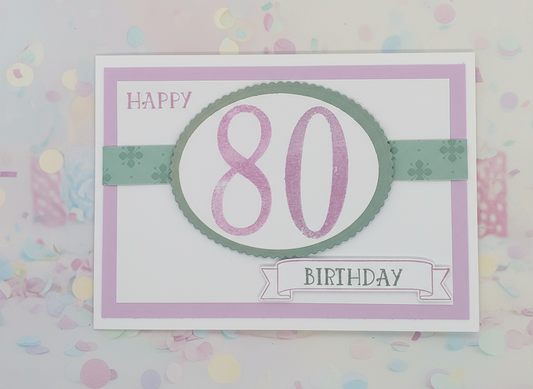 80th Birthday Card