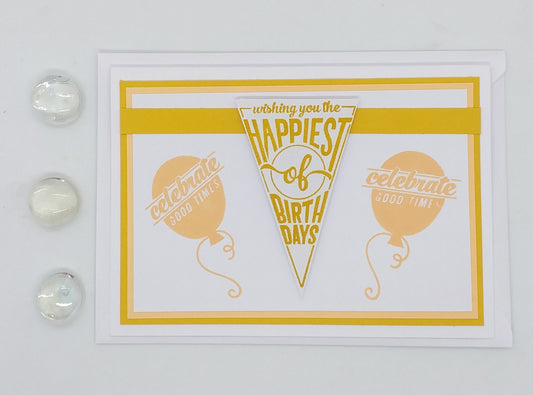 Happy Birthday Pennant Card