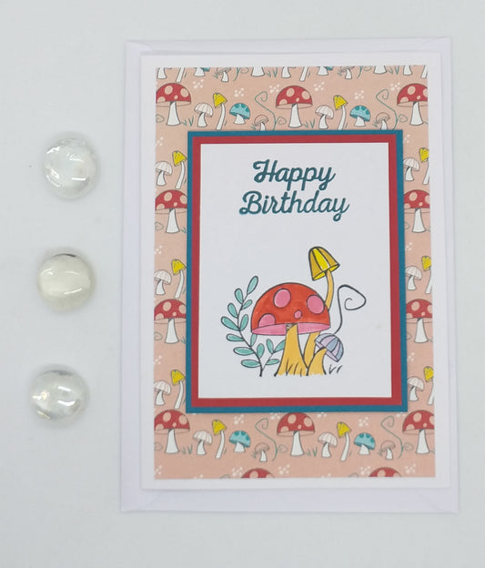 Happy Birthday Mushroom Card