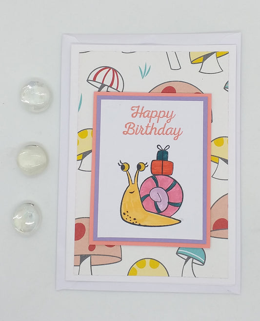 Happy Birthday Snail Card