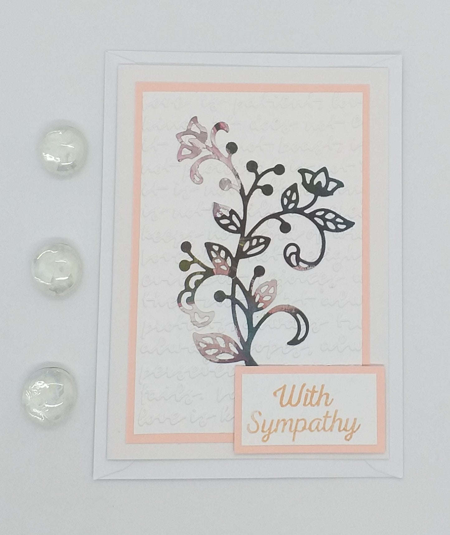 Sympathy Card - Floral - Pink