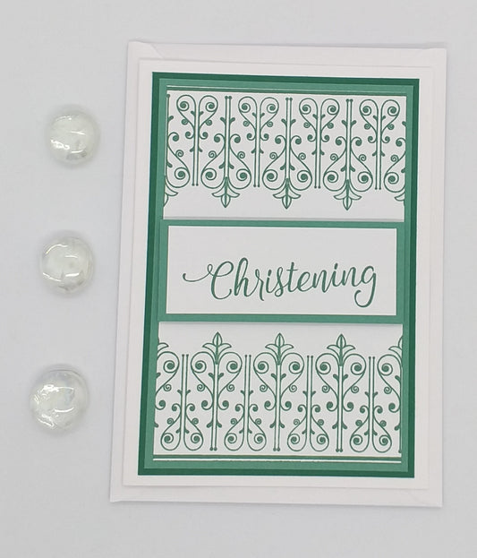 Christening Card - Choice of 2 Colours