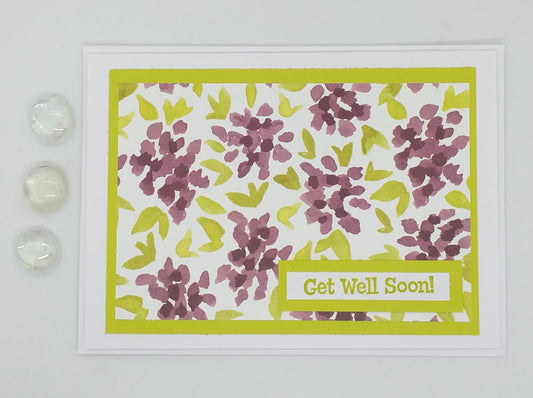 Large Get Well Card - Lime & Fig