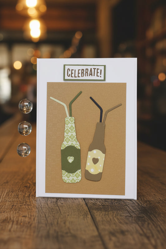 Large Celebrate Bottles Card