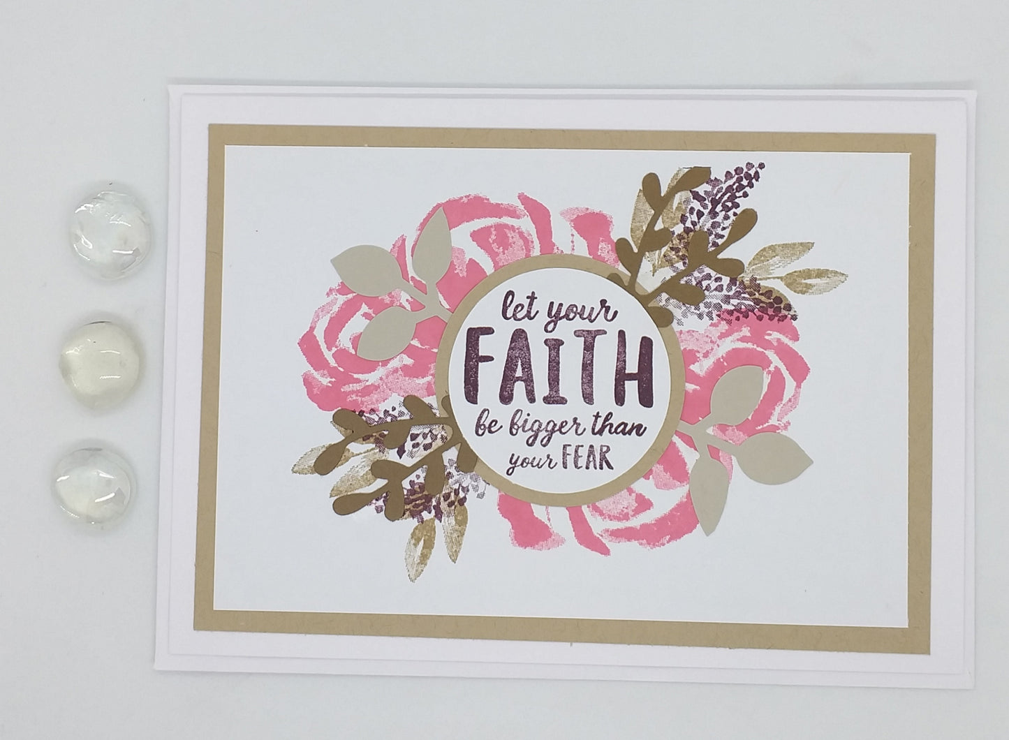 Large Encouragement Card - Faith - Floral