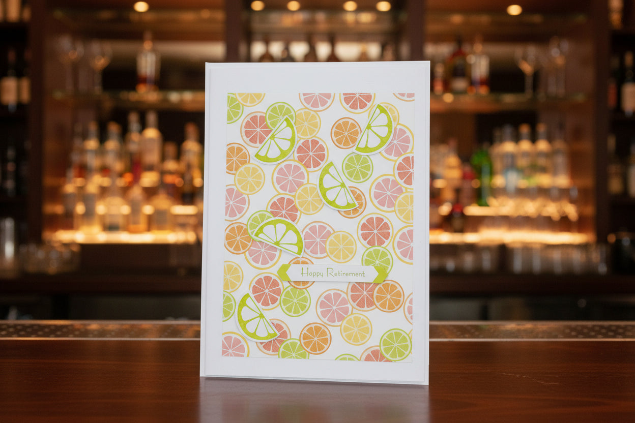 Large Retirement Card - Lemons