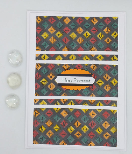 Large Happy Retirement Card - Bright Signs