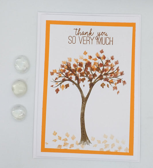 Large Thank You Card - Tree - Choice of Colours