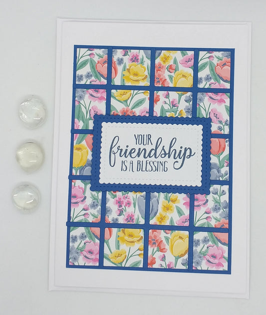 Large Your Friendship is a Blessing Card