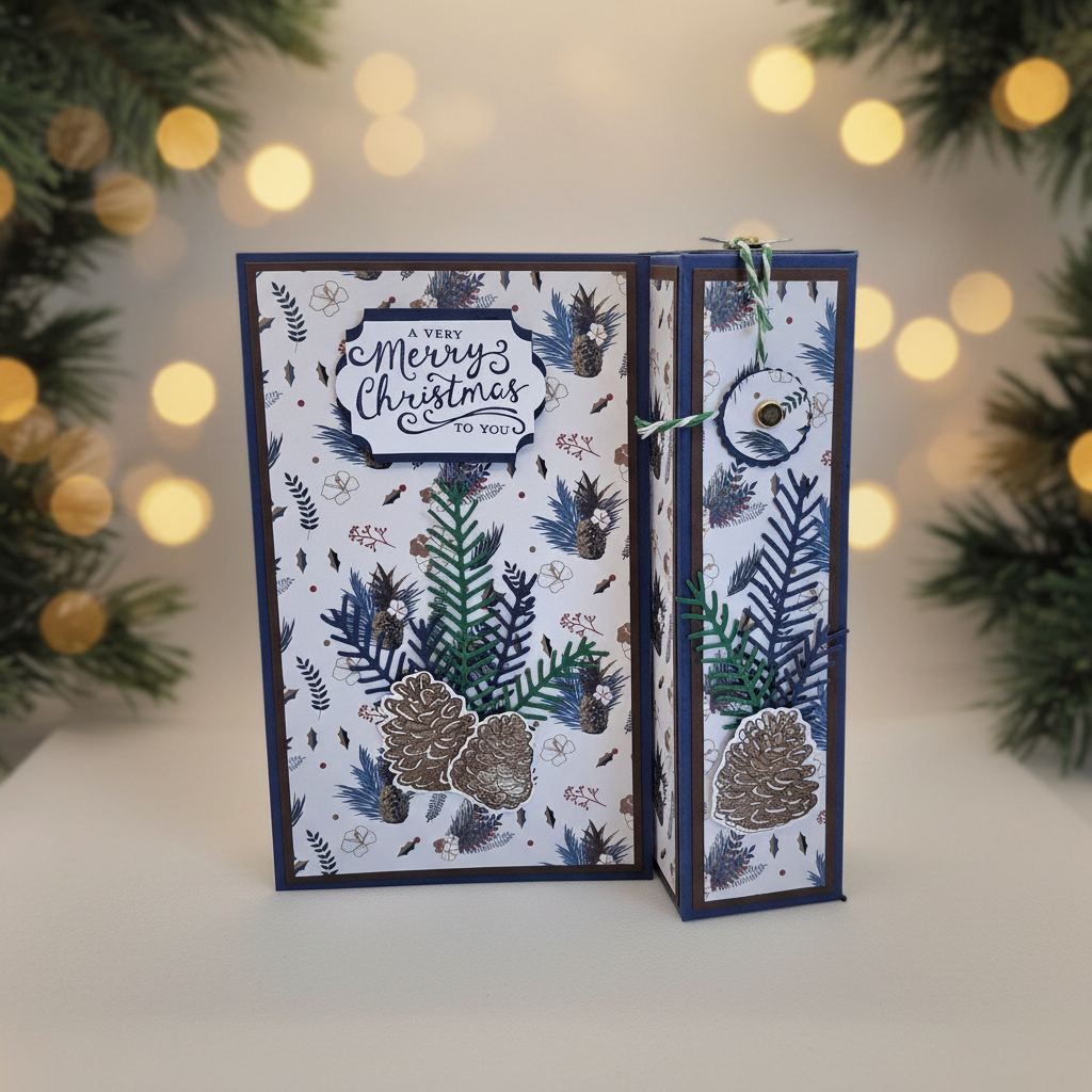Pine-cone card, Christmas hero image