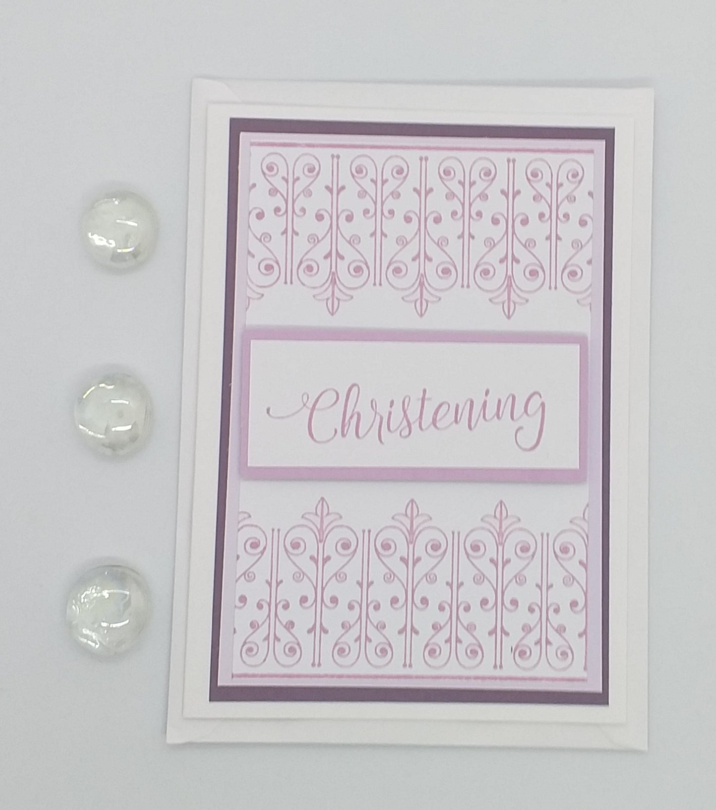 Christening Card - Choice of 2 Colours